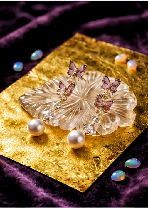 ROSEGOLD BUTTERFLY EARRINGS