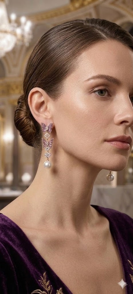 ROSEGOLD BUTTERFLY EARRINGS