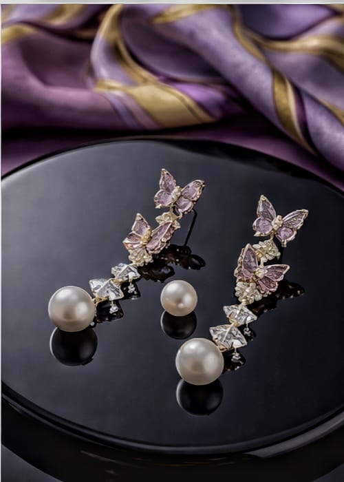 ROSEGOLD BUTTERFLY EARRINGS