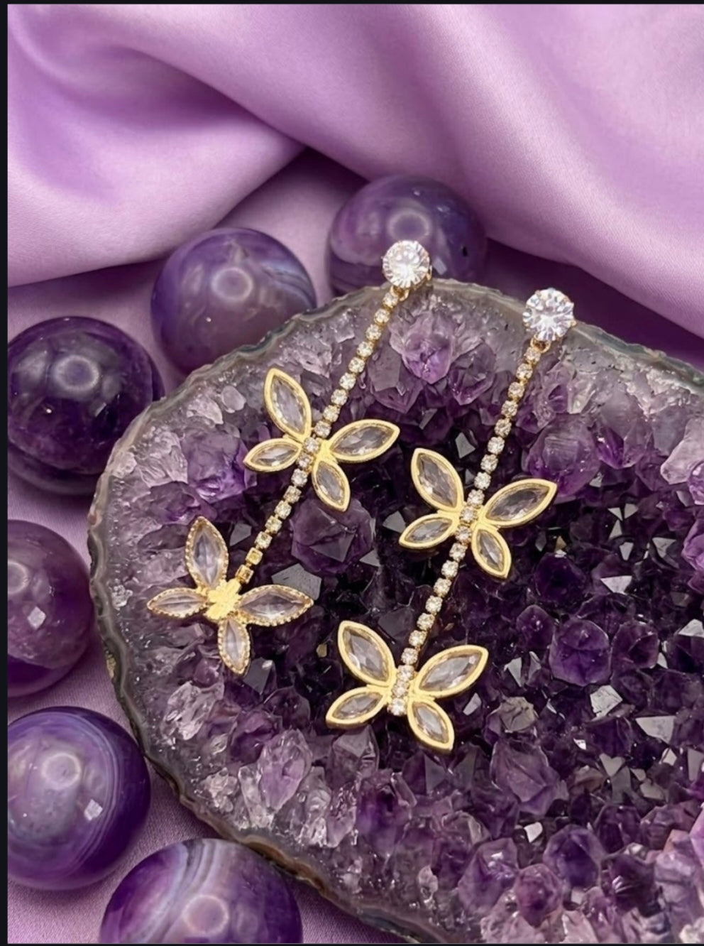 SILVER BUTTERFLY EARRINGS