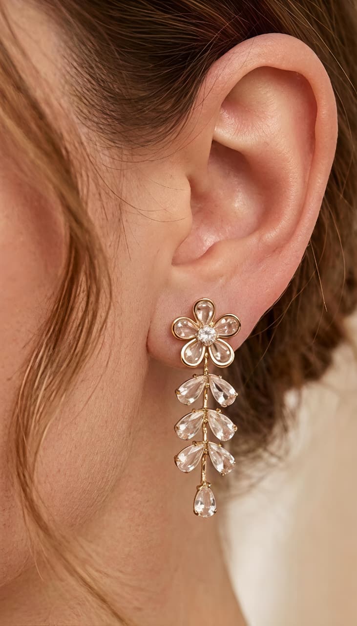 ROSE SODIUM FLOWER STUDS